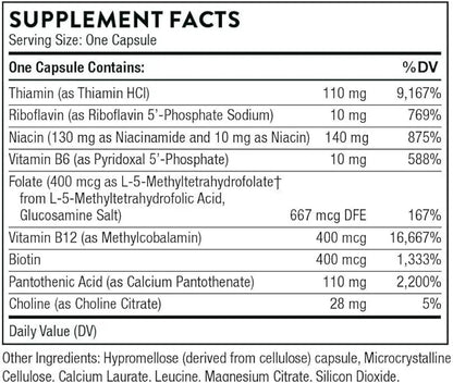 THORNE Basic B-Complex 60 Capsules