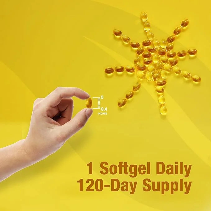 ORZAX Vitamin D3 10000 iu (250 mcg) 1 Year (120 Softgel)