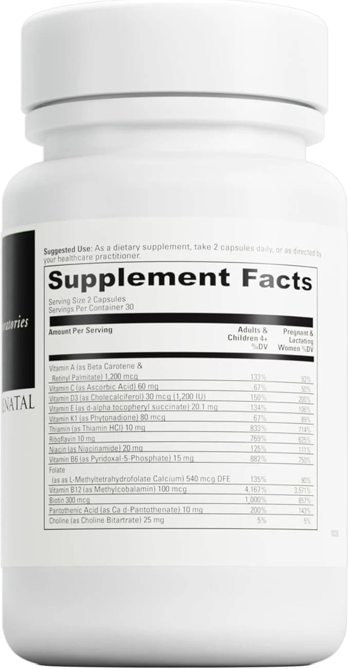 DAVINCI Labs Daily Best Prenatal with Probiotics 60 Capsules (30-Day Supply)