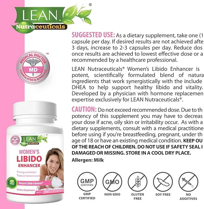 Libido Booster for Women, Maca Root Fenugreek Tongkat Ali Horny Goat Weed Female Energy Enhancer, Hormone Harmony Balance ...