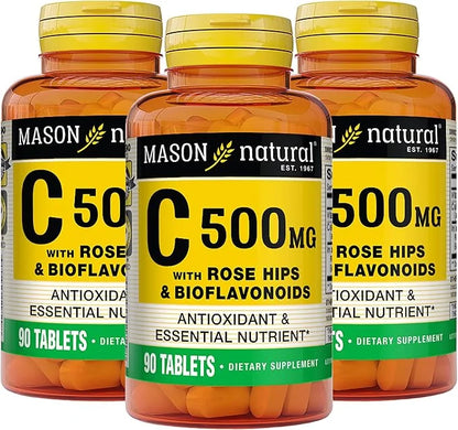 MASON NATURAL Vitamin C 500 mg 90 Tablets 3)