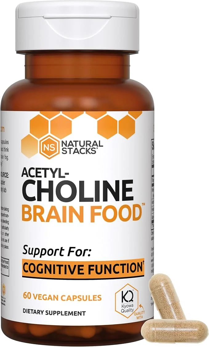 Acetylcholine Brain Food - Acetyl L-Carnitine & Alpha GPC Supplement - Supports Production of Acetylcholine - Neurotransmi...