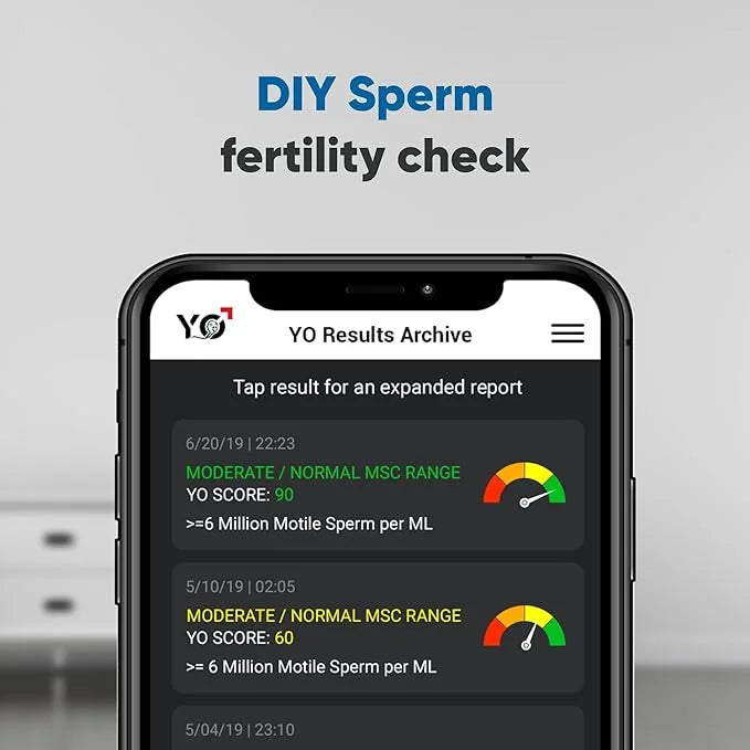 YO Home Sperm Test 97% Accuracy 6 Tests