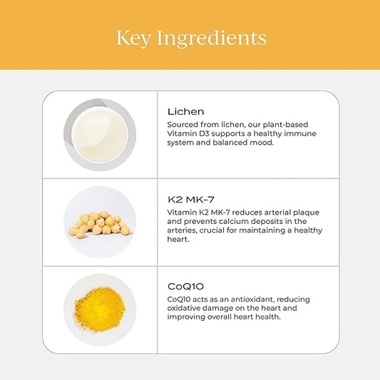 CYMBIOTIKA Vitamin D3 + K2 + CoQ10 Liquid,