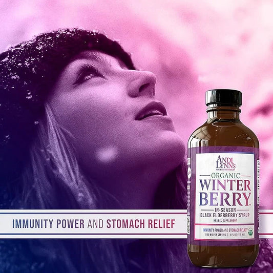 Andi Lynn's Winterberry Black Elderberry Syrup 4oz