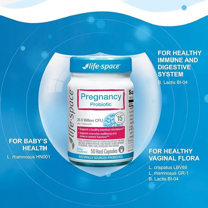 Life-Space 50 Capsules, Support Digestive, Immune, HN001, Gluten
