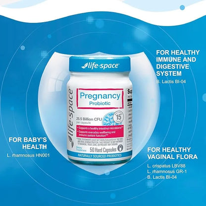 Life-Space 50 Capsules, Support Digestive, Immune, HN001, Gluten