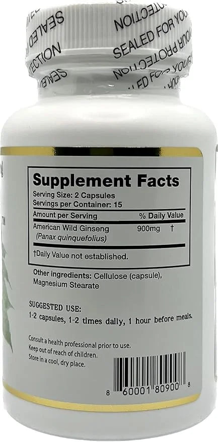 AG 100-100% Pure Wild American Ginseng