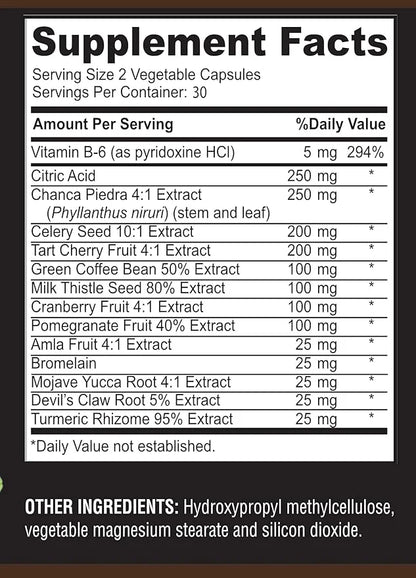 Uric Acid Advanced Formula – Kidney, 60 Capsules
