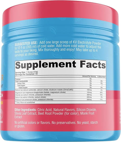 Keto Vitals Keto Electrolytes Powder | Keto-Friendly Electrolytes with Potassium, Magnesium, Sodium, Calcium | Keto Electr...