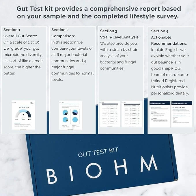 BIOHM Ultimate Gut Health Bundle, at-Home 30B CFU 30-Day Supply