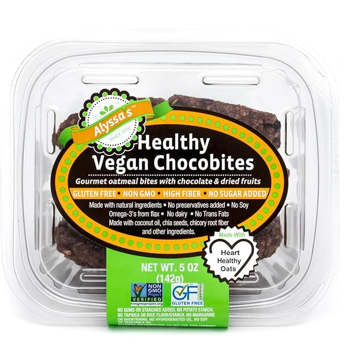 Alyssa’s Vegan Chocobites ⎸ Gluten Free Cookies, Healthy Snacks from the Bakery ⎸ Dairy Free, Sugar Free, Low Carb, Keto P...