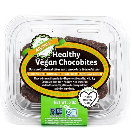 Alyssa’s Vegan Chocobites ⎸ Gluten Free Cookies, Healthy Snacks from the Bakery ⎸ Dairy Free, Sugar Free, Low Carb, Keto P...