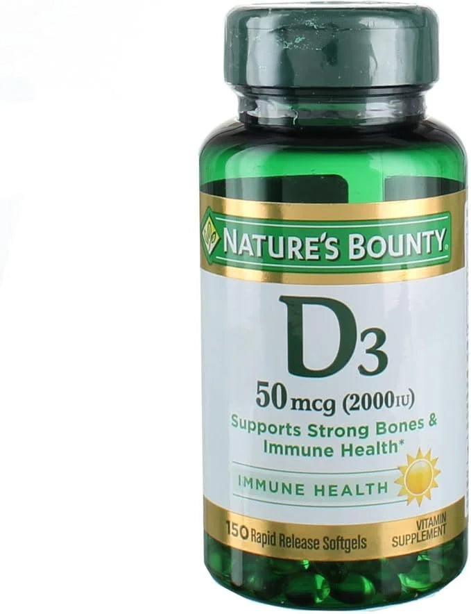 Nature's Bounty Vitamin D3 2000 IU 150 ea