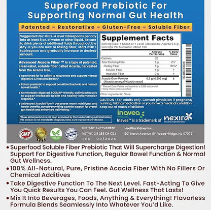 Kidney Restore Verified Organic Acacia Fiber 24oz w/Scooper