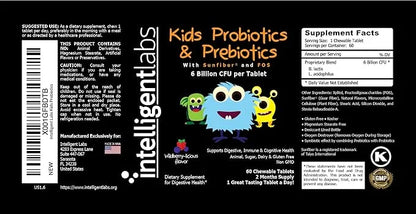 6 Billion CFU Kids Probiotics 10x More 2 Months