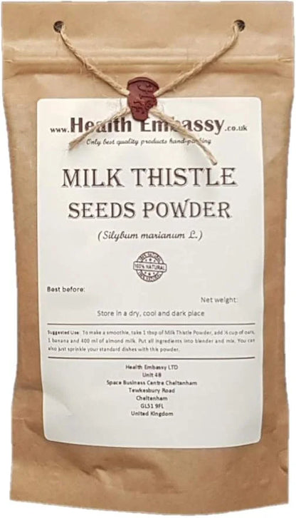 Health Embassy Milk Thistle Seeds Powder 100% Natural (200g)