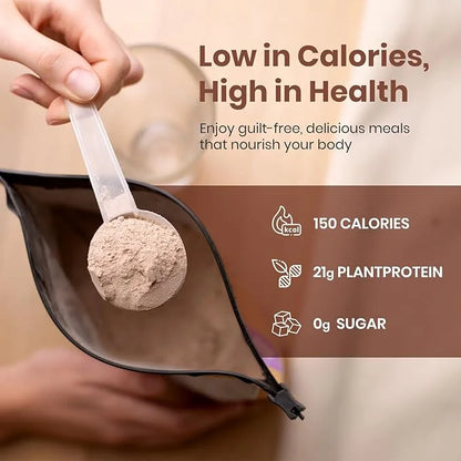 UpNourish Chocolate Vegan Protein Powder 54 Superfoods Powder,1.5 Billion CFU Probiotics 21g Plant Based Protein,No Sugar ...