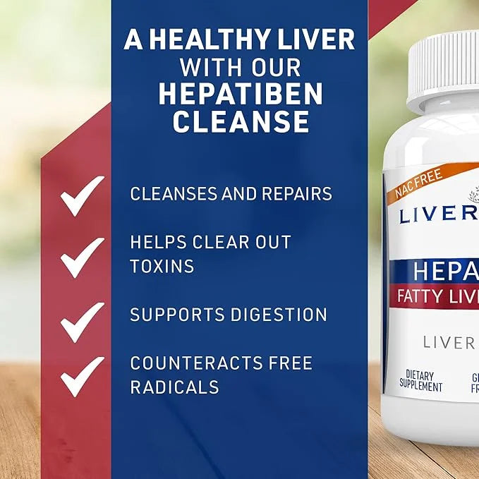 Hepatiben Liver Detox Cleanse, Non-GMO 60 Vegetarian