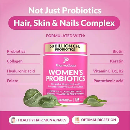 Advanced Women's Probiotics for Gut Health 50 Billion
