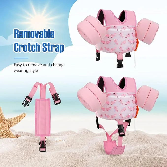 Moko Toddler Swim Vest for Kids, 20-50 lbs/22-66 lbs Clearance Swim Arm Band Cartoon Swimming Wings Pool Float Vests Sleev...
