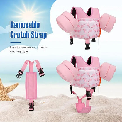 Moko Toddler Swim Vest for Kids, 20-50 lbs/22-66 lbs Clearance Swim Arm Band Cartoon Swimming Wings Pool Float Vests Sleev...