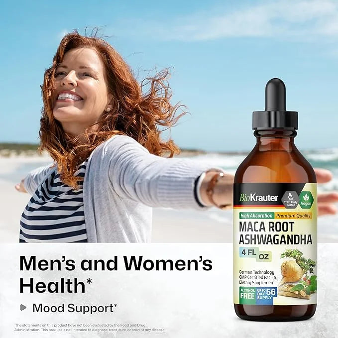 Maca Root and Ashwagandha Tincture 4 Fl.Oz.