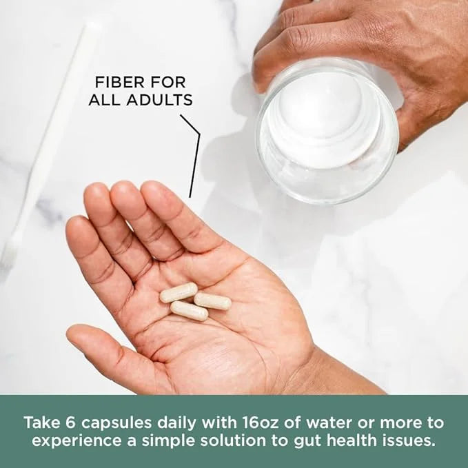 Daily Psyllium Husk Fiber Supplement by 2,175mg Per 150 Capsules