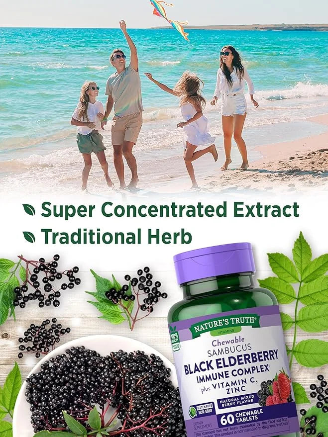 Black Elderberry Immune Complex 60 Chewable