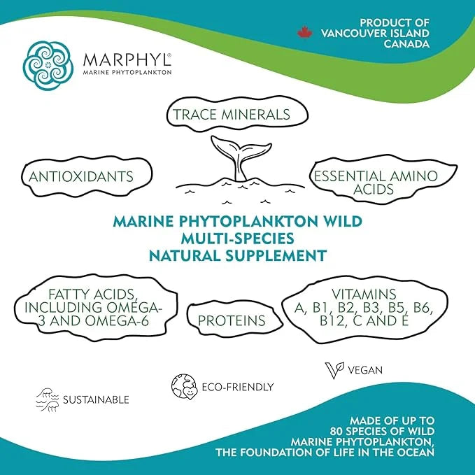MARPHYL Marine Phytoplankton Wild Multi Species 150 mg 30 vegan