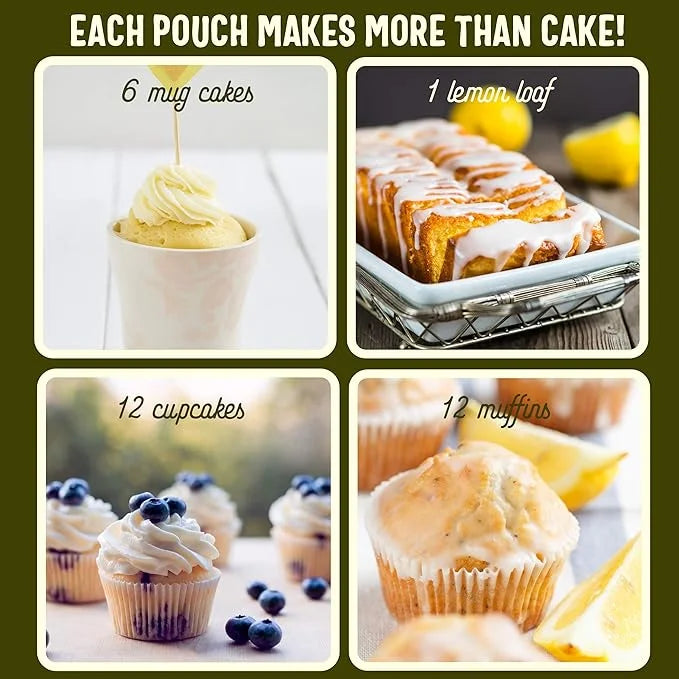 Sweet Logic Keto Baking Mix - Lemon Muffin - Gluten-Free - Dairy Free - Diabetic-Friendly - High Protein - Low Sugar - Low...