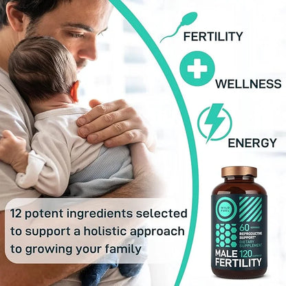 Fertility Supplements For Men Prenatal Vitamin 120Caps for 2 Months