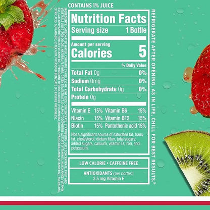 Sparkling Ice, Kiwi Strawberry Sparkling Water, Zero Sugar Flavored Water, with Antioxidants and Vitamins, Zero Sugar, 17 ...