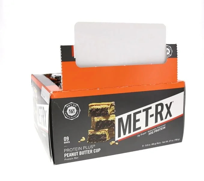 MET-Rx Protein Plus Bar, Great as Healthy Meal Replacement, Snack, and Help Support Energy, Gluten Free, Peanut Butter Cup...