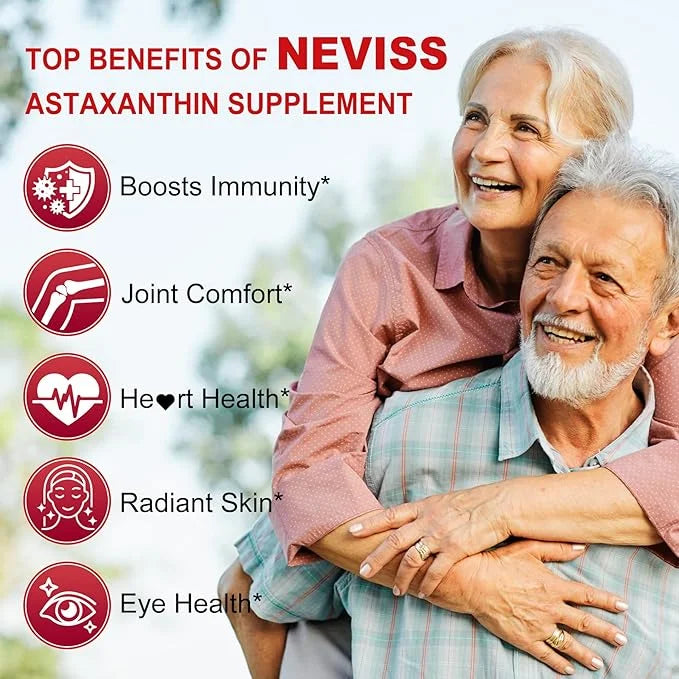 Astaxanthin Supplements 24mg, 5 Month Supply - Coconut MCT Oil, Fresh Microalgae Source w/Grape Seed Oil, Ashwagandha - An...