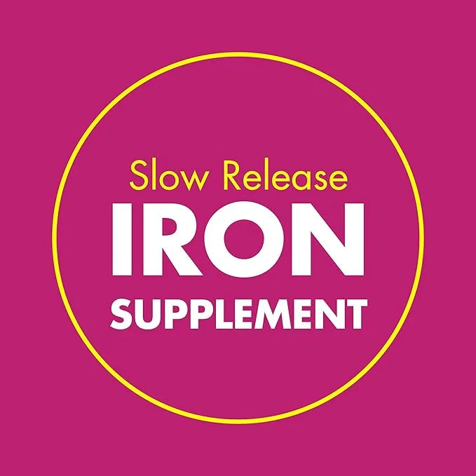 Slow Fe 45mg Iron Supplement for Iron Deficiency, Slow Release, High Potency, Easy to Swallow Tablets - 30 Count - Product...