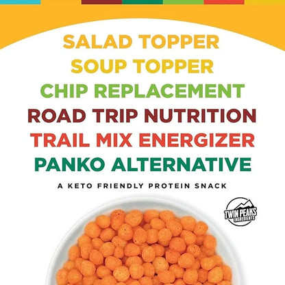 Twin Peaks Protein Puffs & Italian Dressing Starter Pack – Low Carb, Keto-Friendly, High Protein, Gluten-Free Snack - Prod...