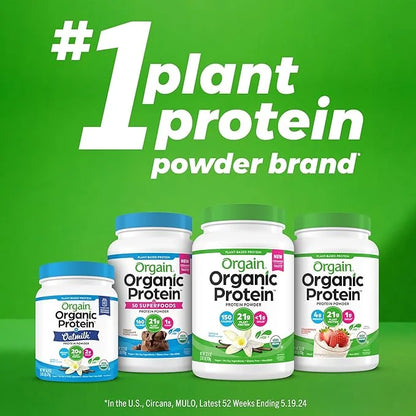 Orgain Organic Simple Vegan Protein Powder, Chocolate - 20g Plant Based Protein, Made with less Ingredients, No Artificial...