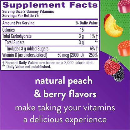 Vitafusion Vitamin D3 Gummy Vitamins, 150 300 Count