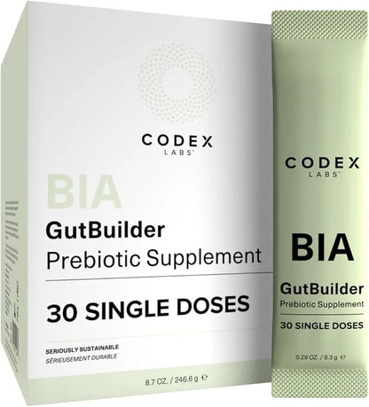 Codex Labs BIA GutBuilder – Supports Gut Health & Immunity - Fortifies Gut Microbiome & Skin Barrier with Prebiotics & Sup...