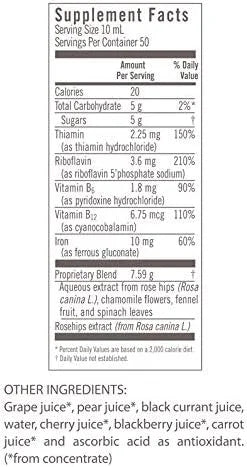 Floravital Liquid Iron Supplement + Herbs 17 Ounce