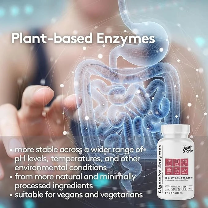 Youth & Tonic Enzymes for Digestion 60 Vegetable
