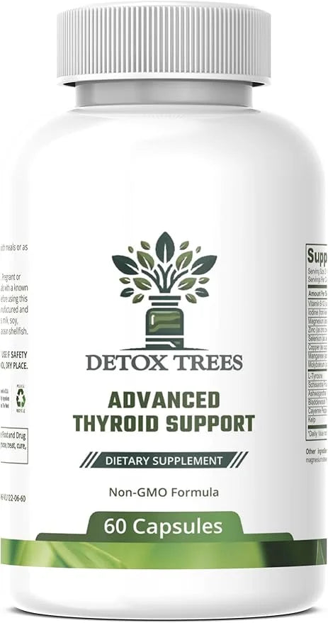 Advanced Thyroid Support – 60 Vegetable Capsules – Supports Healthy Thyroid Function, Energy, and Metabolism - Product Image