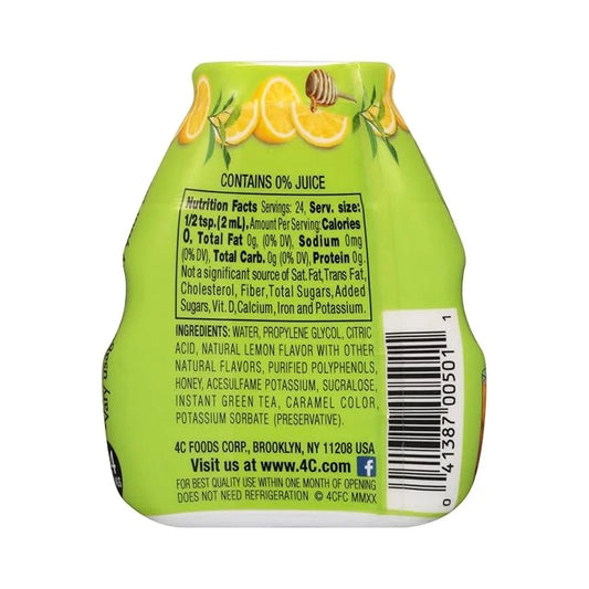 4C Sugar Free A Liquid Water Enhancer 12 Pack, Premium Natural Flavors, 0 Calories (Green Tea, 1.62 Ounce (Pack of 12)) - ...