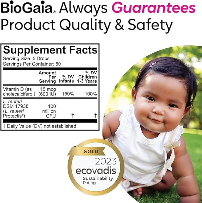 BioGaia Immune Active Baby Probiotic Drops 0-36 Months 50 Day