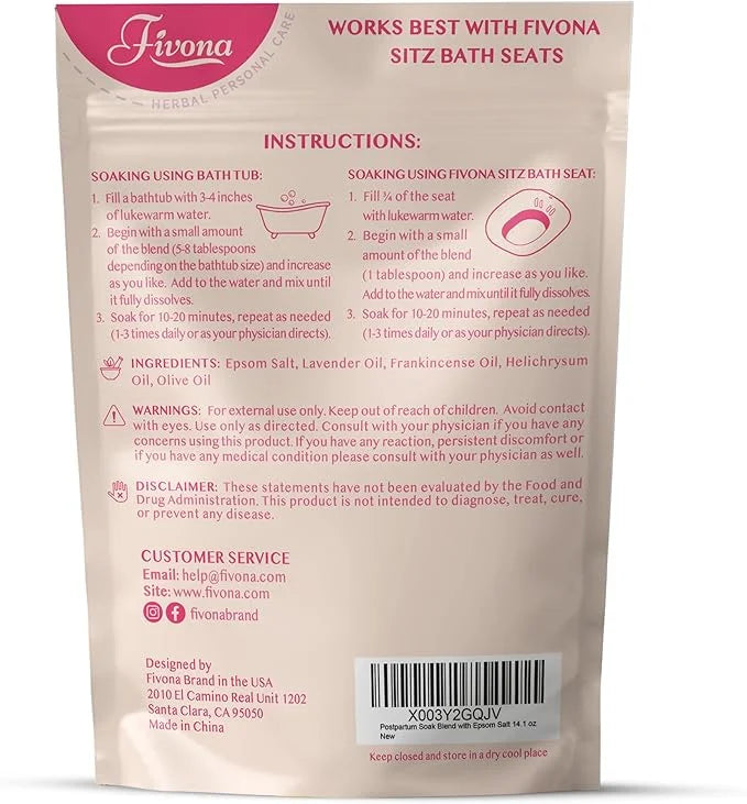 FIVONA Postpartum Soak Blend