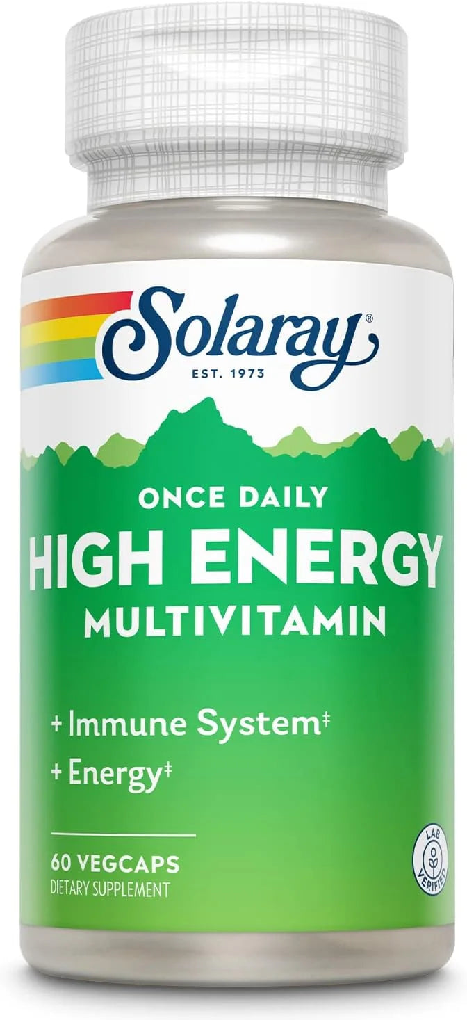SOLARAY Once Daily High Energy Multivitamin, 60 Servings, 60 VegCaps