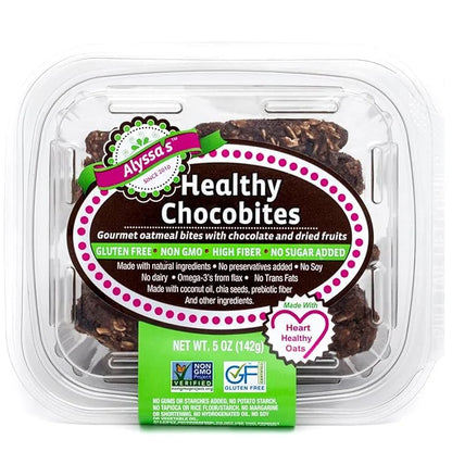 Alyssa’s Chocobites ⎸ Gluten Free Cookies, Healthy Snacks from the Bakery ⎸ Sugar Free Soft Cookies, Low Carb, Keto Protei...