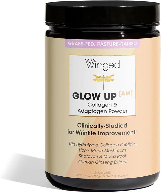 Winged Wellness Glow Up AM Collagen B12 I 21 Servings