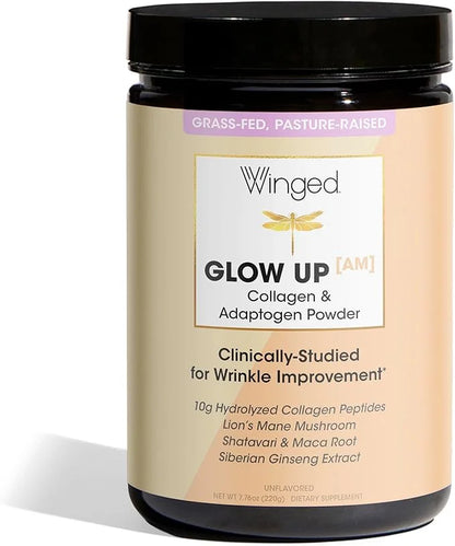 Winged Wellness Glow Up AM Collagen B12 I 21 Servings